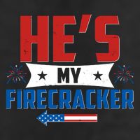 Fourth of July He's My Firecracker Matching Shirt Trucker Hat