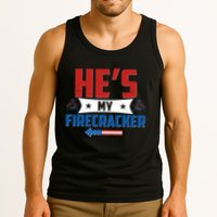 Fourth of July He's My Firecracker Matching Shirt Tank Top