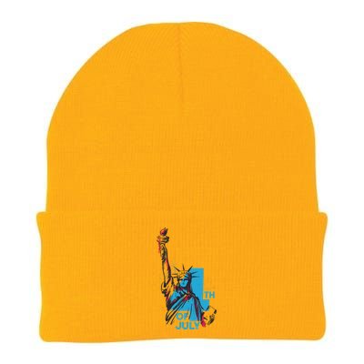 Fourth Of July Statue Of Liberty Knit Cap Winter Beanie