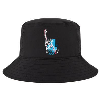 Fourth Of July Statue Of Liberty Cool Comfort Performance Bucket Hat