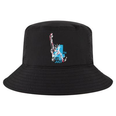 Fourth Of July Statue Of Liberty Cool Comfort Performance Bucket Hat