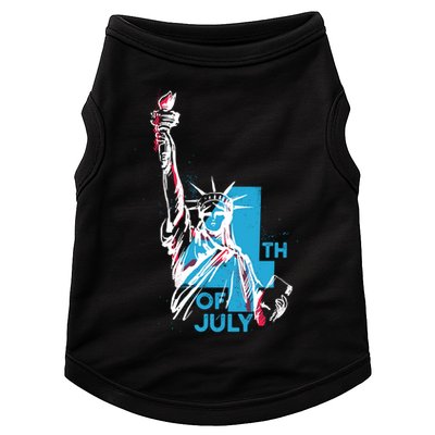 Fourth Of July Statue Of Liberty Doggie Tank
