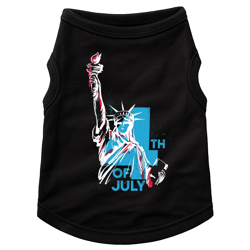 Fourth Of July Statue Of Liberty Doggie Tank