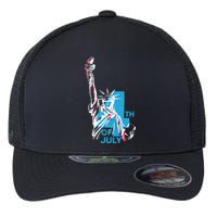 Fourth Of July Statue Of Liberty Flexfit Unipanel Trucker Cap