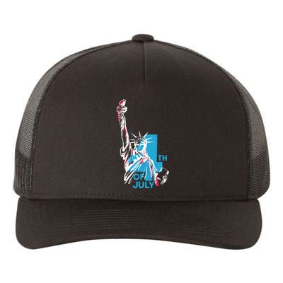 Fourth Of July Statue Of Liberty Yupoong Adult 5-Panel Trucker Hat