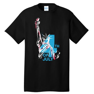 Fourth Of July Statue Of Liberty Tall T-Shirt