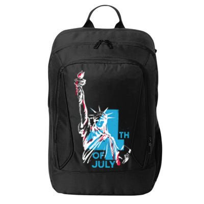 Fourth Of July Statue Of Liberty City Backpack