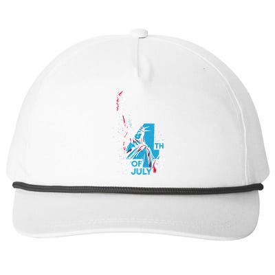 Fourth Of July Statue Of Liberty Snapback Five-Panel Rope Hat