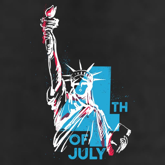 Fourth Of July Statue Of Liberty Adult Drive Performance Visor