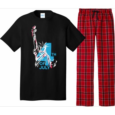 Fourth Of July Statue Of Liberty Pajama Set