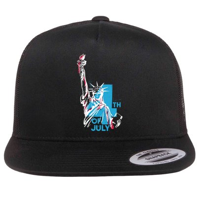 Fourth Of July Statue Of Liberty Flatbill Hat