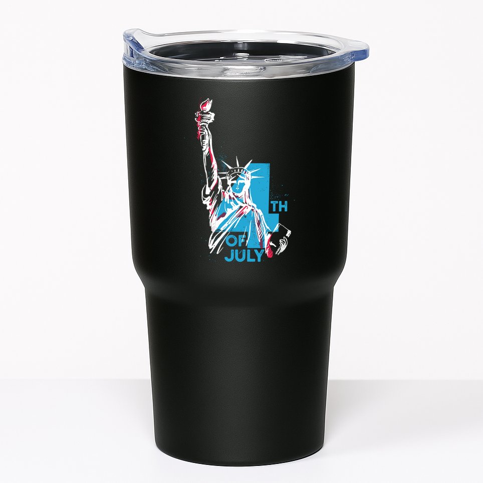 Fourth Of July Statue Of Liberty Tumbler