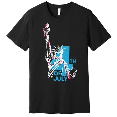 Fourth Of July Statue Of Liberty Premium T-Shirt