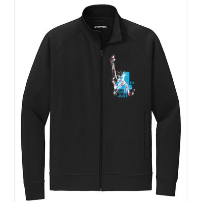 Fourth Of July Statue Of Liberty Stretch Full-Zip Cadet Jacket