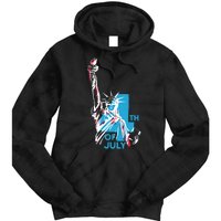 Fourth Of July Statue Of Liberty Tie Dye Hoodie