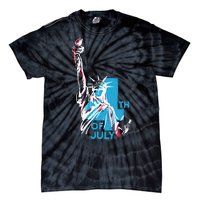 Fourth Of July Statue Of Liberty Tie-Dye T-Shirt