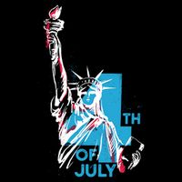 Fourth Of July Statue Of Liberty Tie-Dye T-Shirt