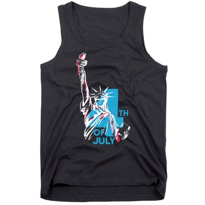 Fourth Of July Statue Of Liberty Tank Top