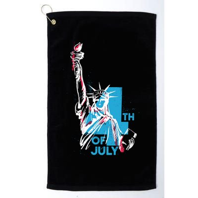 Fourth Of July Statue Of Liberty Golf Towel