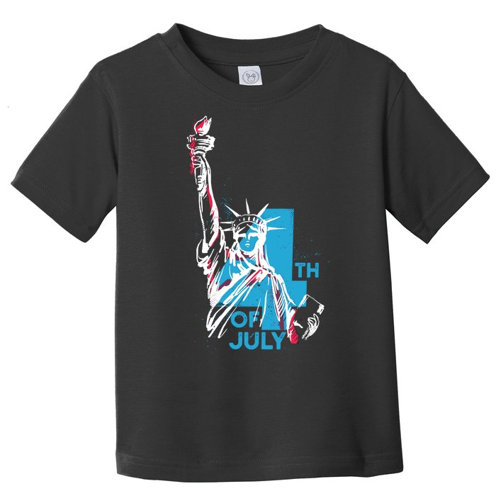 Fourth Of July Statue Of Liberty Toddler T-Shirt