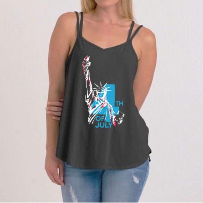 Fourth Of July Statue Of Liberty Women's Strappy Tank