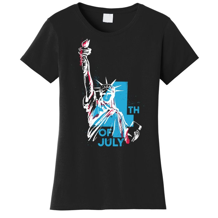 Fourth Of July Statue Of Liberty Women's T-Shirt