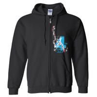 Fourth Of July Statue Of Liberty Full Zip Hoodie