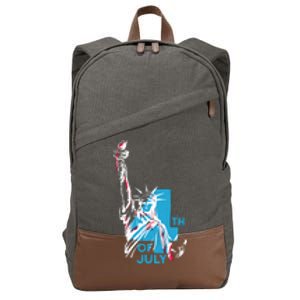 Fourth Of July Statue Of Liberty Cotton Canvas Backpack