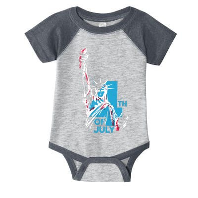 Fourth Of July Statue Of Liberty Infant Baby Jersey Bodysuit