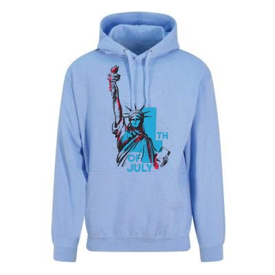 Fourth Of July Statue Of Liberty Unisex Surf Hoodie