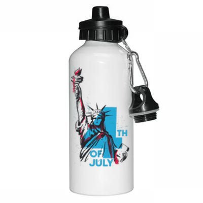 Fourth Of July Statue Of Liberty Aluminum Water Bottle