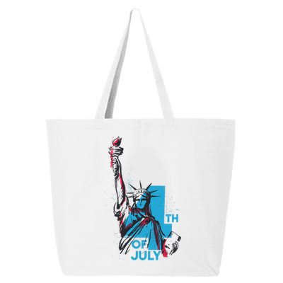 Fourth Of July Statue Of Liberty 25L Jumbo Tote