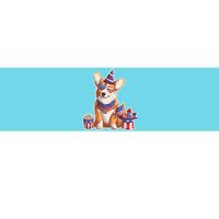 Fourth of July USA American Corgi Bumper Sticker