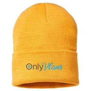 Funny Only Vlans Network Engineering Sustainable Knit Beanie