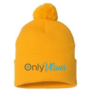 Funny Only Vlans Network Engineering Pom Pom 12in Knit Beanie