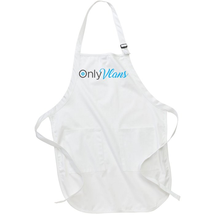 Funny Only Vlans Network Engineering Full-Length Apron With Pockets