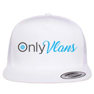 Funny Only Vlans Network Engineering Flat Bill Trucker Hat