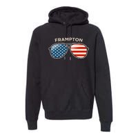 Frampton Oh Vintage Us Flag Sunglasses Premium Hoodie