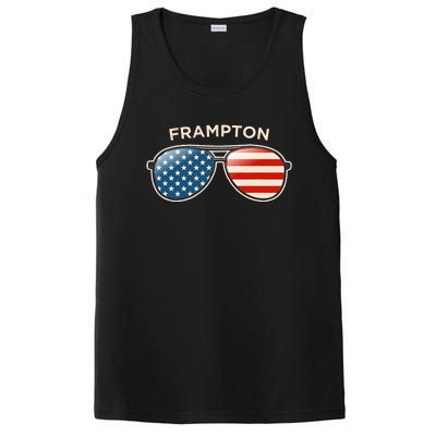 Frampton Oh Vintage Us Flag Sunglasses PosiCharge Competitor Tank