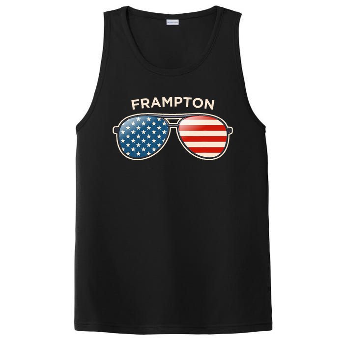 Frampton Oh Vintage Us Flag Sunglasses PosiCharge Competitor Tank