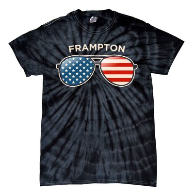 Frampton Oh Vintage Us Flag Sunglasses Tie-Dye T-Shirt