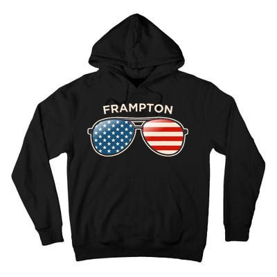 Frampton Oh Vintage Us Flag Sunglasses Tall Hoodie