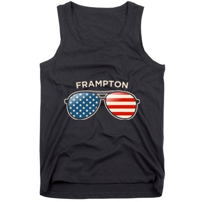 Frampton Oh Vintage Us Flag Sunglasses Tank Top