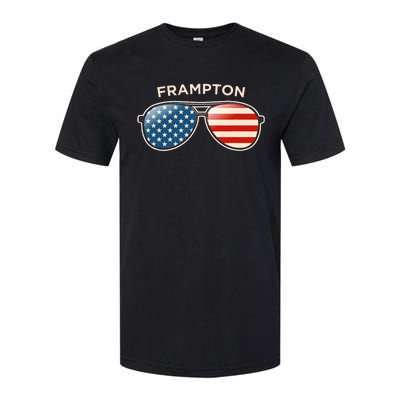 Frampton Oh Vintage Us Flag Sunglasses Softstyle CVC T-Shirt