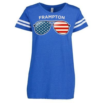 Frampton Oh Vintage Us Flag Sunglasses Enza Ladies Jersey Football T-Shirt