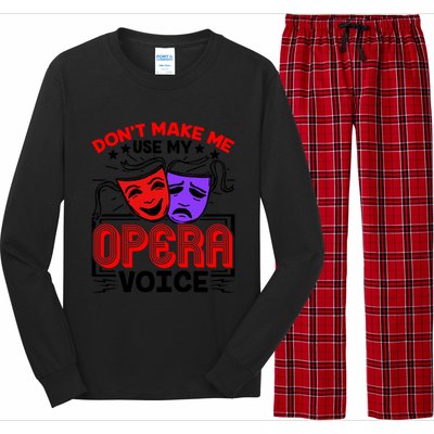 Funny Opera Voice Lover Singer Performer Songwriter Vocalist Cool Gift Long Sleeve Pajama Set