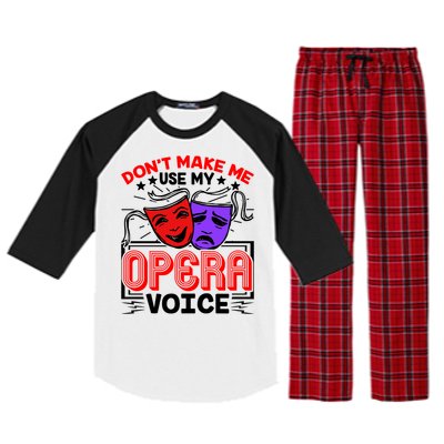 Funny Opera Voice Lover Singer Performer Songwriter Vocalist Cool Gift Raglan Sleeve Pajama Set