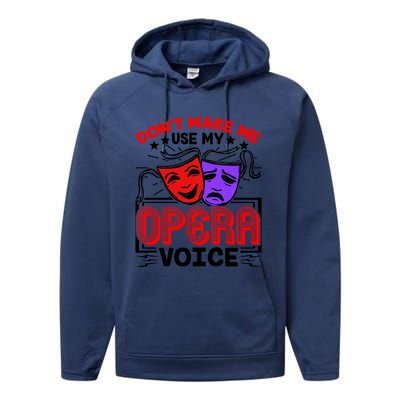 Funny Opera Voice Lover Singer Performer Songwriter Vocalist Cool Gift Performance Fleece Hoodie