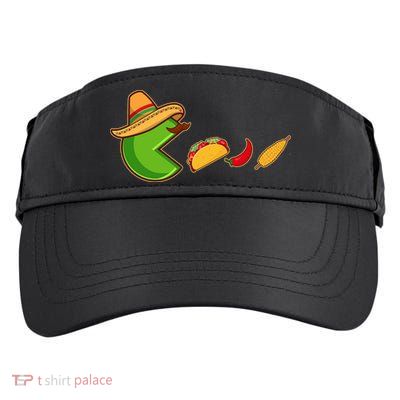 Funny Oldschool Video Game Cinco De Mayo Adult Drive Performance Visor