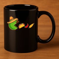 Funny Oldschool Video Game Cinco De Mayo 11oz C Handle Ceramic Mug